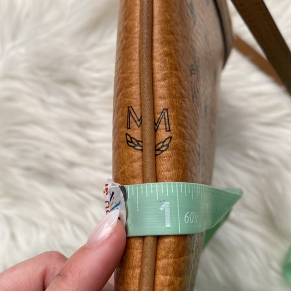 MCM Brown Monogram shoulder Bag - Picture 13 of 14